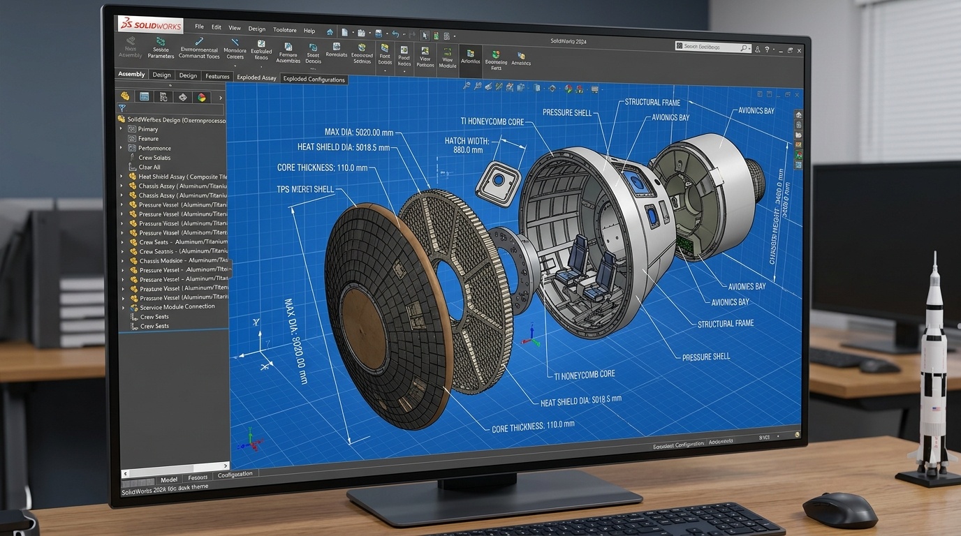 Gaganyaan Crew Module Spacecraft & Heat Shield